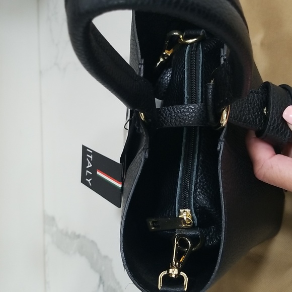 NWT! 🇮🇹 DV Diva’s bucket/Crossbody bag genuine leather - Picture 3 of 10